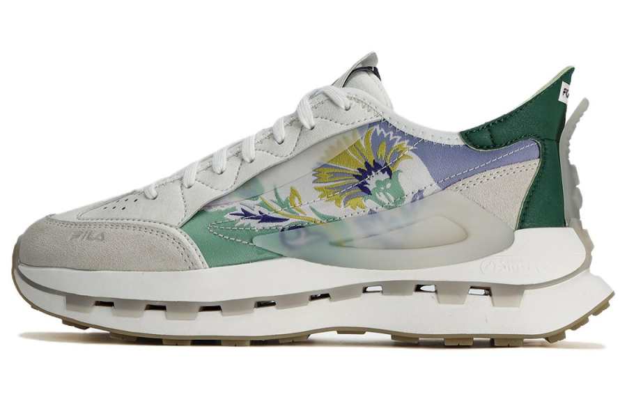 FILA V&A x FILA KM MORGAN Abrasion Resistant Breathable Low top Running Shoes Women's Beige