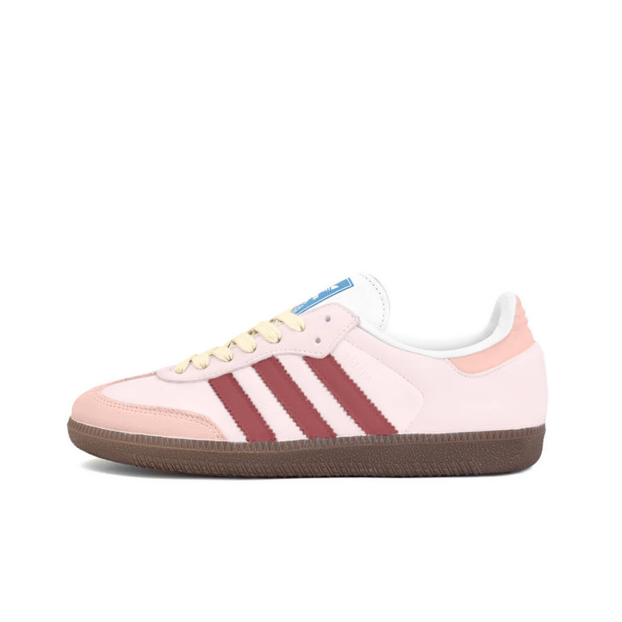 Adidas Originals SAMBA OG Slip Resistant Low top Skateboard Shoes Unisex Pink