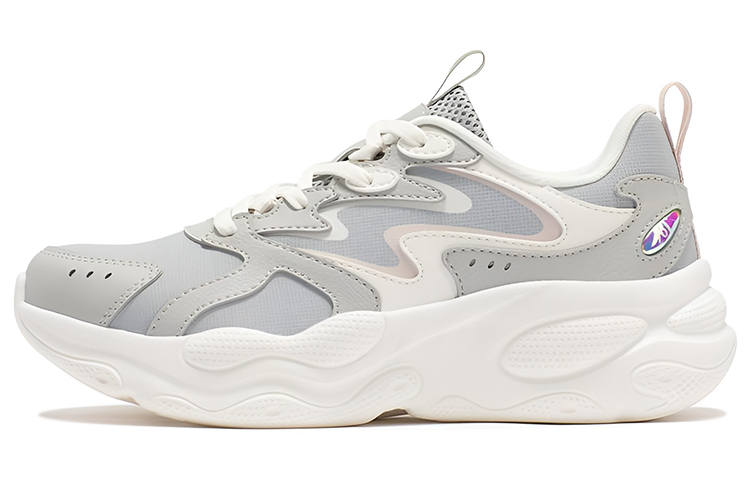 361° Versatile Cushioning Lightweight Low top Running Shoes Women's Gray White Comfortable