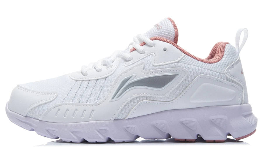 Li-Ning Li Ning Sports Cushioning Slip Resistant Abrasion Resistant Low top Running Shoes Women's White