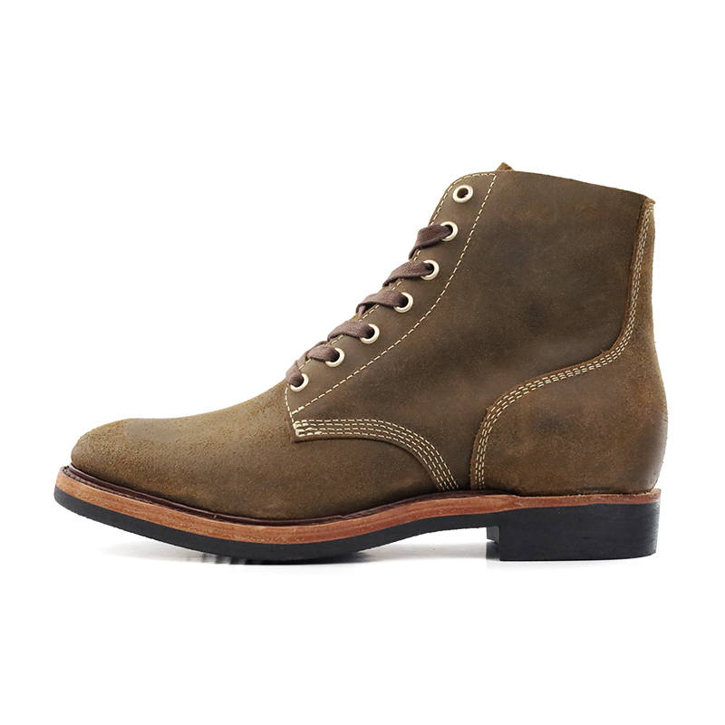 ROCKEY BAND Outdoor Vintage Combat Boots Men's Dark Brown