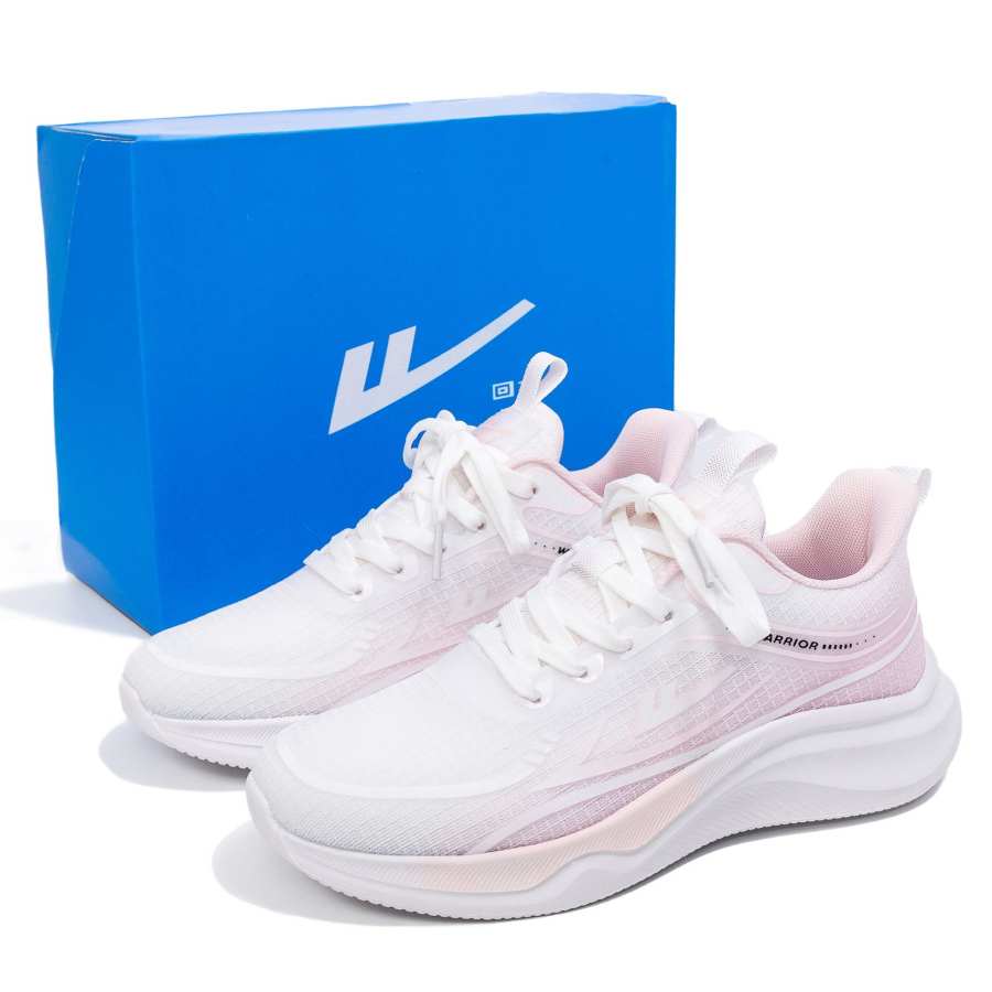 WARRIOR Low top Casual Running Shoes Women's White Pink