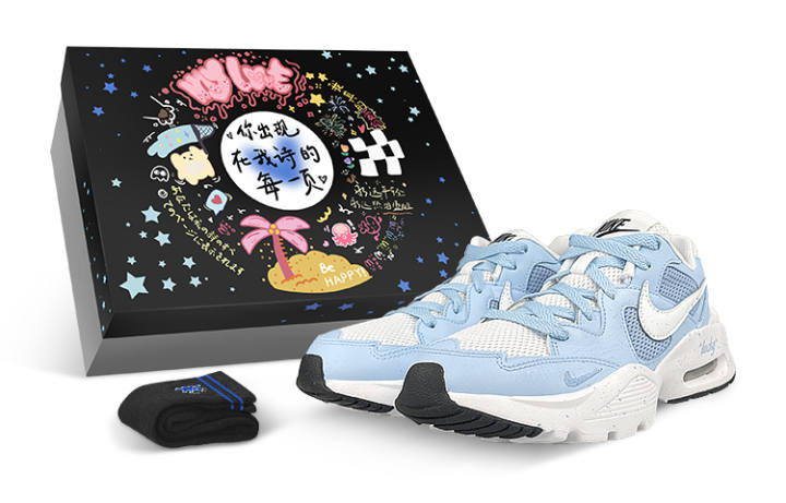 Nike Nike Air Max Fusion Low top Running Shoes Women's White Blue