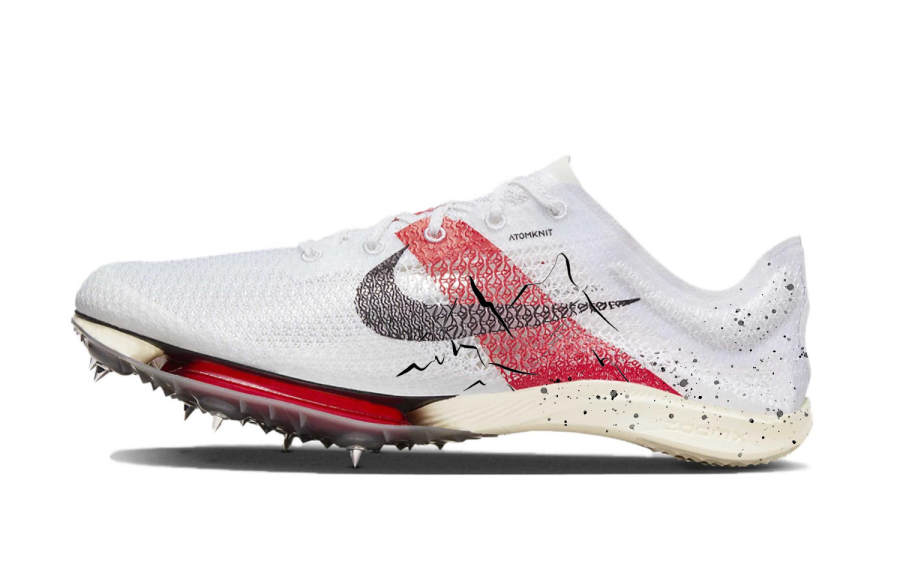 Nike Nike Air Zoom Victory Fabric Cushioning, Wear Resistant Low top Sprint Running Shoes Unisex Black White