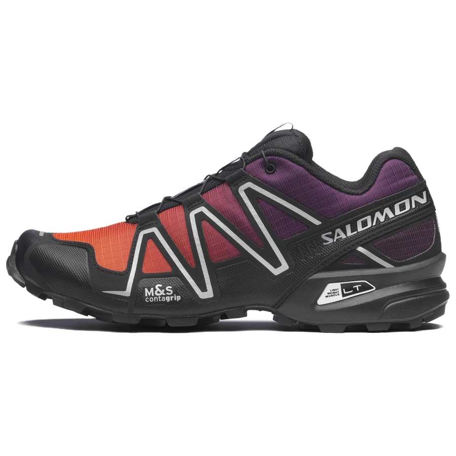 SALOMON Speedcross 3 Rubber/Lightweight Muscle Running Shoes Unisex Black Orange