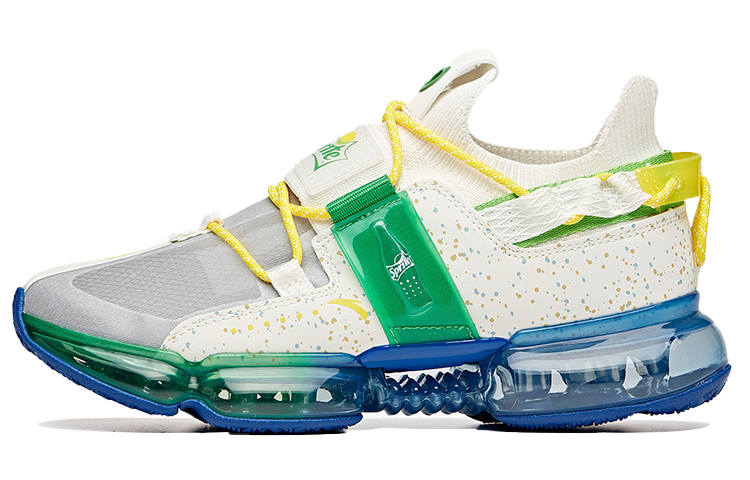 ANTA Sprite x Anta Cushioning Slip Resistant Abrasion Resistant Low top Running Shoes Women's White Yellow Green