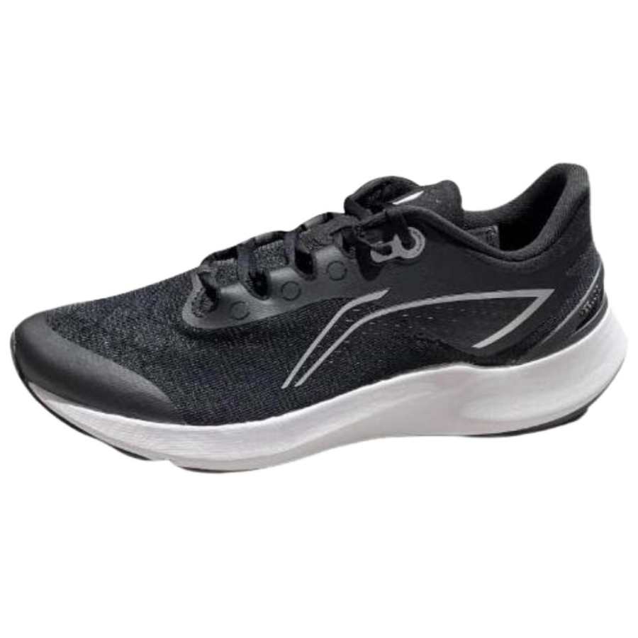 Li-Ning Li Ning Cushioning, Wear Resistant Low top Casual Running Shoes Men's Black White