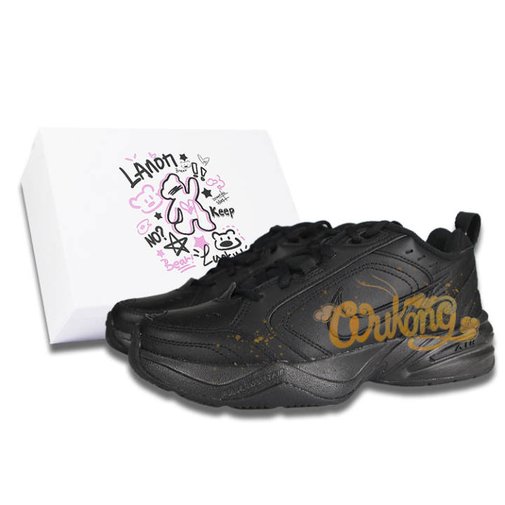 Nike Nike Air Monarch 4 Return Of The King Lightweight Coverage Low top Chunky Sneakers Unisex Black