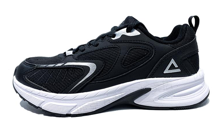 PEAK Slip Resistant Abrasion Resistant Low top Running Shoes Men's Black