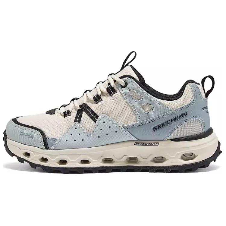 Skechers GLIDE STEP At Abrasion Resistant Support Balance Impact Resistant Low top Outdoor Shoes Women's White Gray