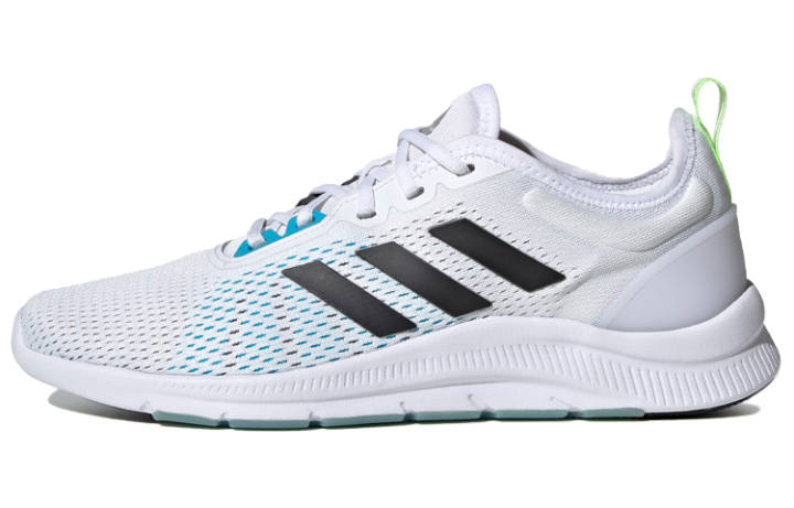 Adidas Adidas Asweetrain Comfortable Slip Resistant Low top Running Shoes Men's White Green Blue