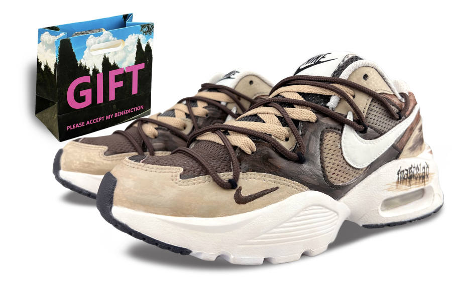 Nike Nike Air Max Fusion Abrasion Resistant Low top Running Shoes Women's Brown White