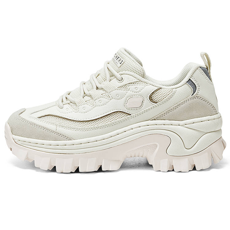Skechers HI RYZE Honey Cake Shoes Abrasion Resistant Low top Chunky Sneakers Women's Ivory