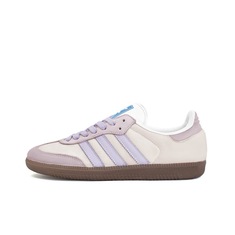 Adidas Originals SAMBA OG Abrasion Resistant Slip Resistant Low top Skateboard Shoes Unisex Pink Purple