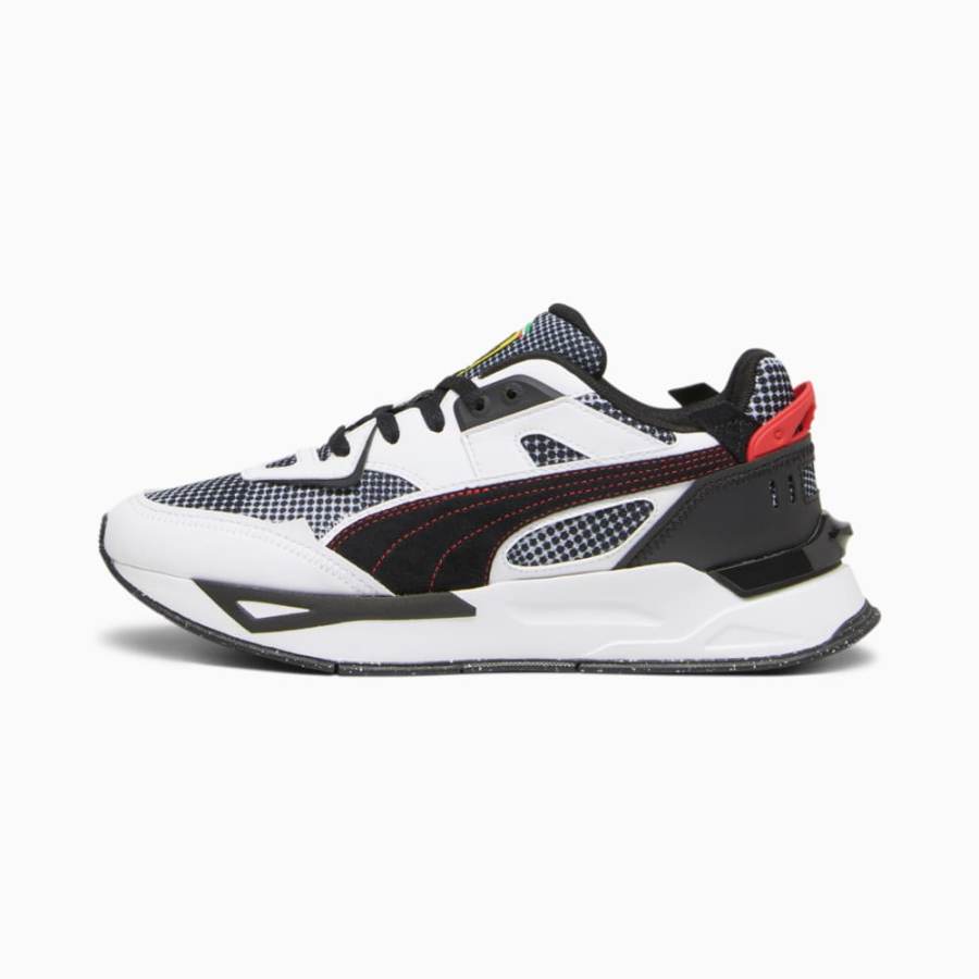 PUMA Mirage Sport Cushioning Abrasion Resistant Low top Running Shoes Men's Black White Gray
