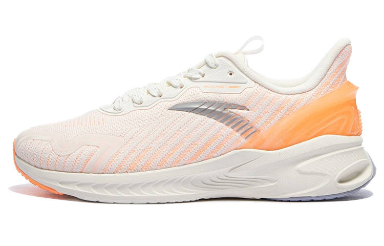 Anta Running Collection Edge2.0 Cushioning, Wear Resistant Low top Running Shoes Women's White Orange