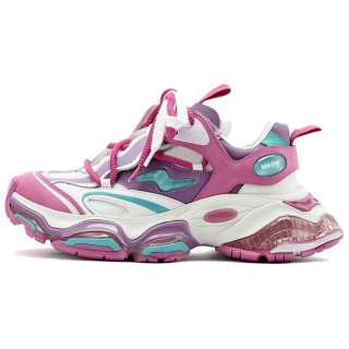 M88M Cushioning Slip Resistant Abrasion Resistant Low top Chunky Sneakers Women's Pink