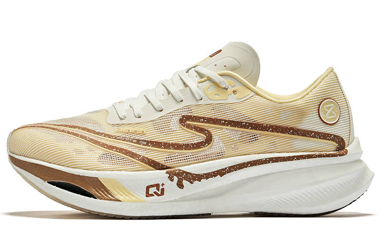 Erke Zhijing 1.0 Cushioning Slip Resistant Abrasion Resistant Low top Running Shoes Men's Cheese