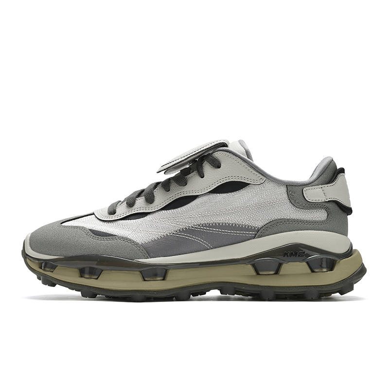 FILA KM2 Breathable Low top Running Shoes Men's Silver Green