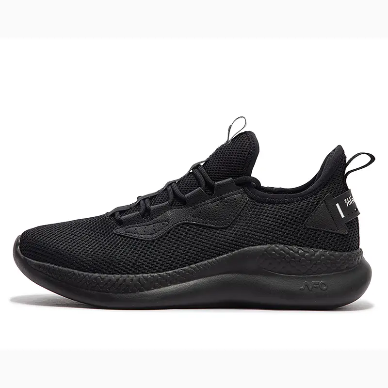 361° Soft Rebound Breathable Low top Casual Running Shoes Men's Obsidian Black