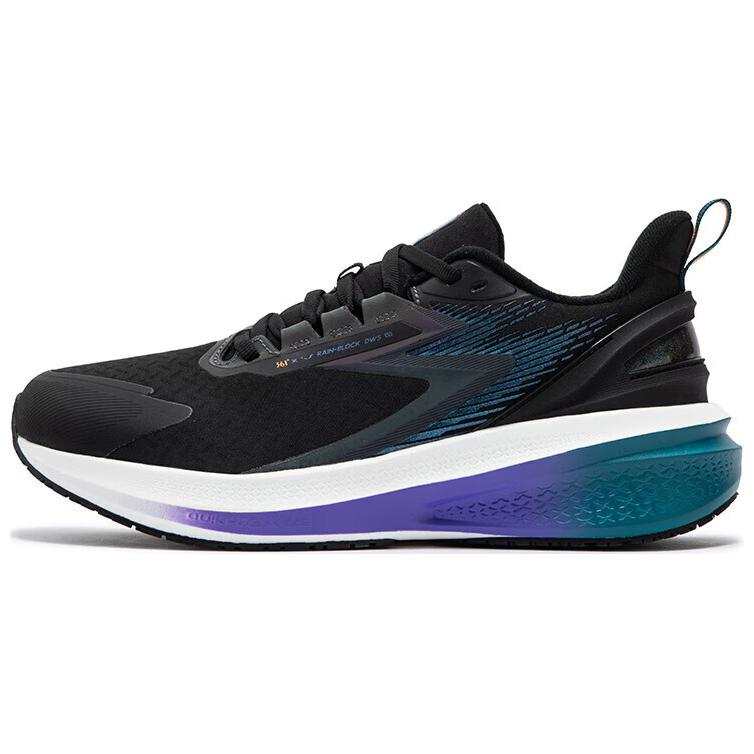 361° Rain Screen 7.0 Fleece Lined Comfortable Low top Running Shoes Men's Black Purple