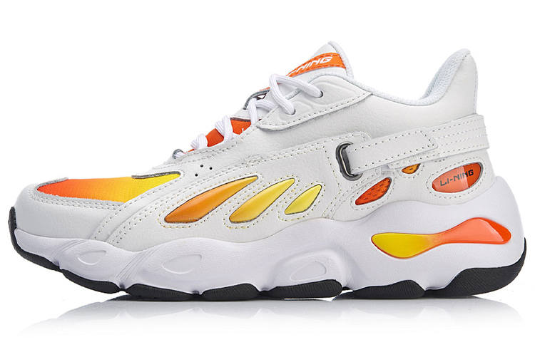 Li-Ning Li Ning Butterfly Low top Chunky Sneakers Women's White Orange