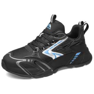 KOLUMB Cushioning Slip Resistant Abrasion Resistant Low top Casual Running Shoes Men's Black