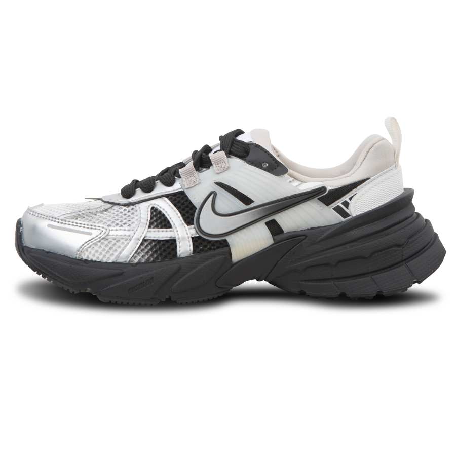 Nike Nike V2K Run Cushioning Slip Resistant Abrasion Resistant Low top Casual Running Shoes Women's Black Silver