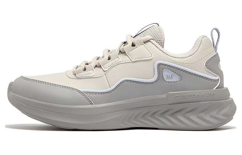 361° Abrasion Resistant Breathable Low top Running Shoes Women's Beige Gray