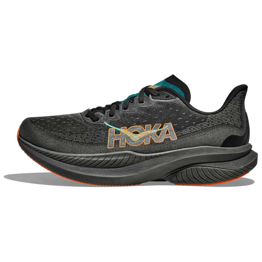 HOKA ONE ONE MACH 6 Slip Resistant Abrasion Resistant Low top Running Shoes Men's Black