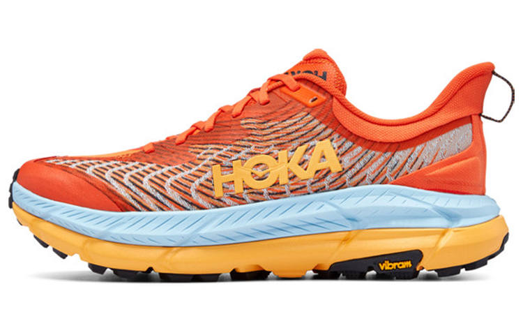 HOKA ONE ONE Mafate Speed 4 Fabric Cushioning Slip Resistant Abrasion Resistant Breathable Lightweight