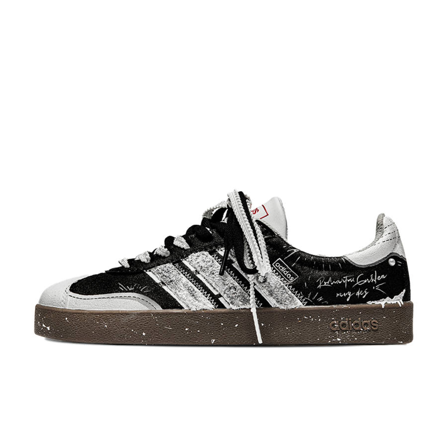 Adidas Adidas VL COURT 2.0 Abrasion Resistant Abrasion Resistant Low top Skateboard Shoes Unisex Black White