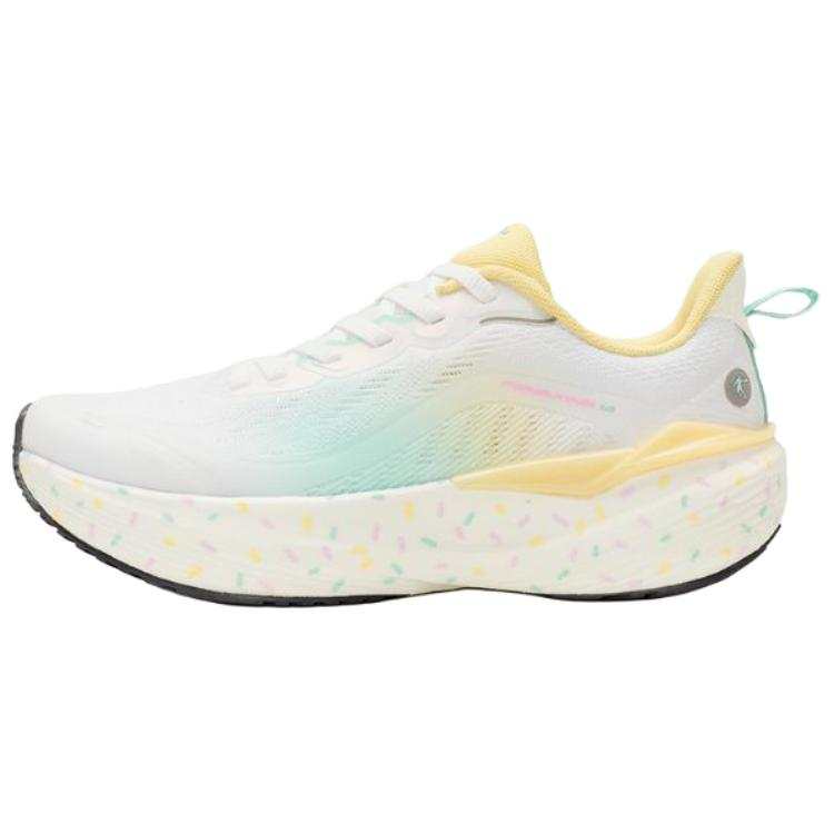 QIAODAN Wixing 14 Running Shoes Women's Low Top Jordan White, Orchid Pink