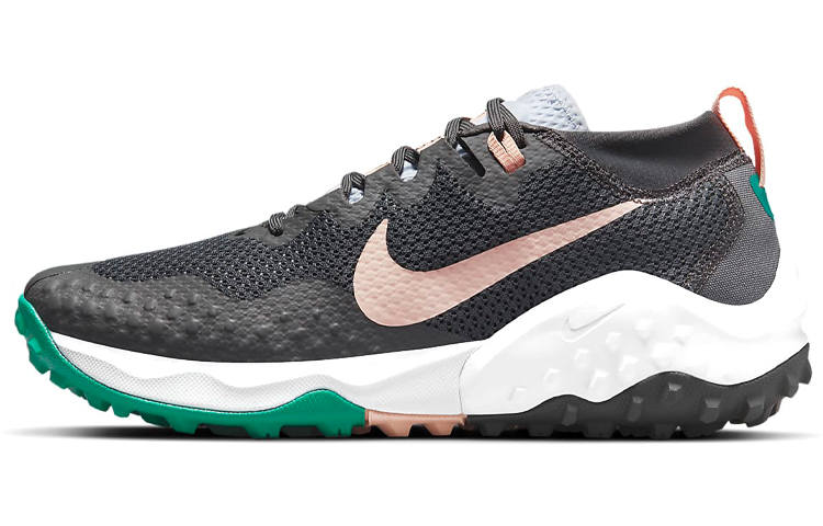 Nike Nike Wildhorse 7 Cushioning Slip Resistant Abrasion Resistant Low top Running Shoes Women's Black Pink Green