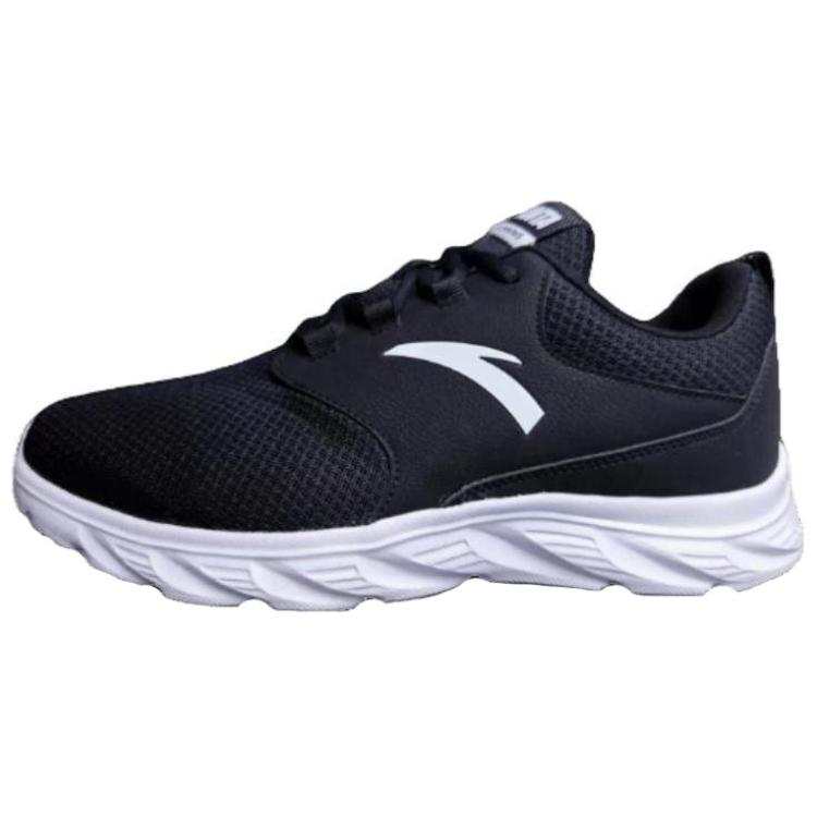 Anta Comfortable Slip Resistant, Abrasion Resistant, Lightweight Low top Running Shoes Men's Black White