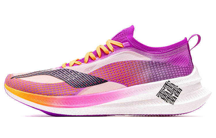 Li-Ning Li Ning Feidian 2 Elite Low top Running Shoes Women's Purple Orange