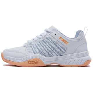 K·SWISS Textile, Synthetic Leather Low top Running Shoes Women's White Gray