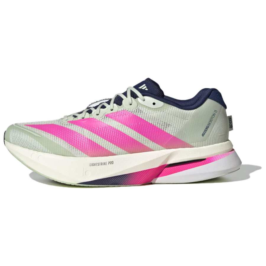 Adidas Adizero Boston 13 Adidas M 'Linen Green Shock Pink Dark Blue'