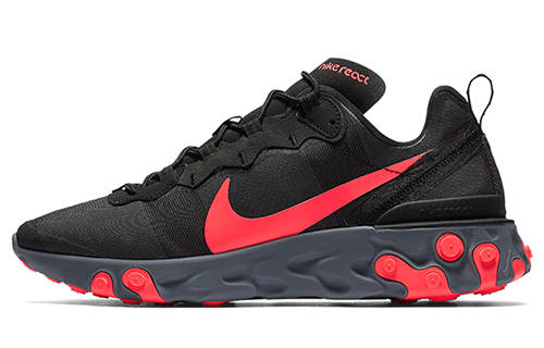 Nike Nike React Element 55 Black Solar Red