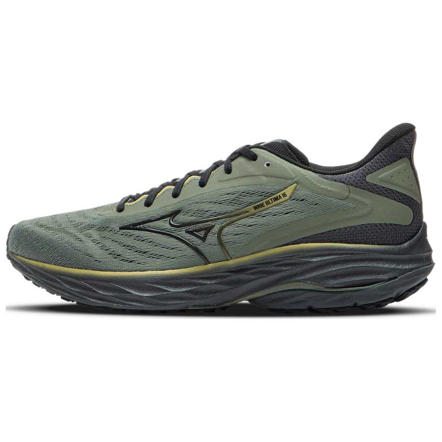 Mizuno Slip Resistant Abrasion Resistant Low top Running Shoes Men's Dark Gray