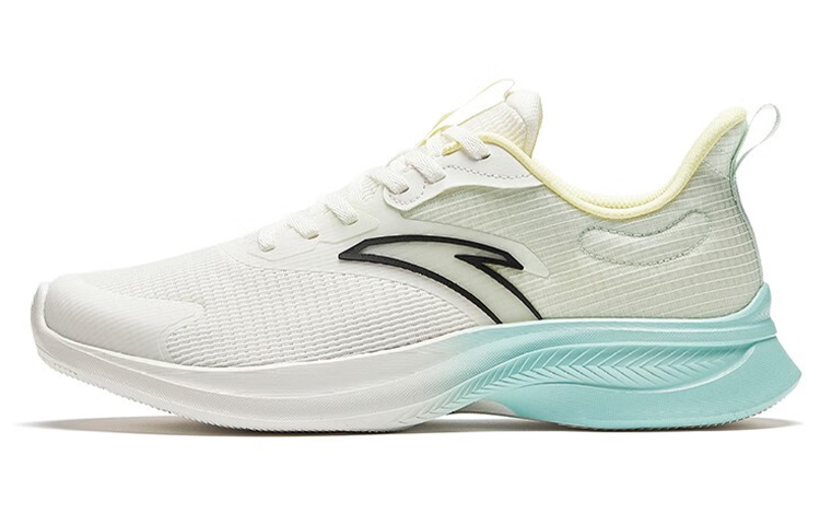 Anta Urban Jogging Comfortable Slip Resistant Abrasion Resistant Low top Casual Running Shoes Men's White Green Yellow