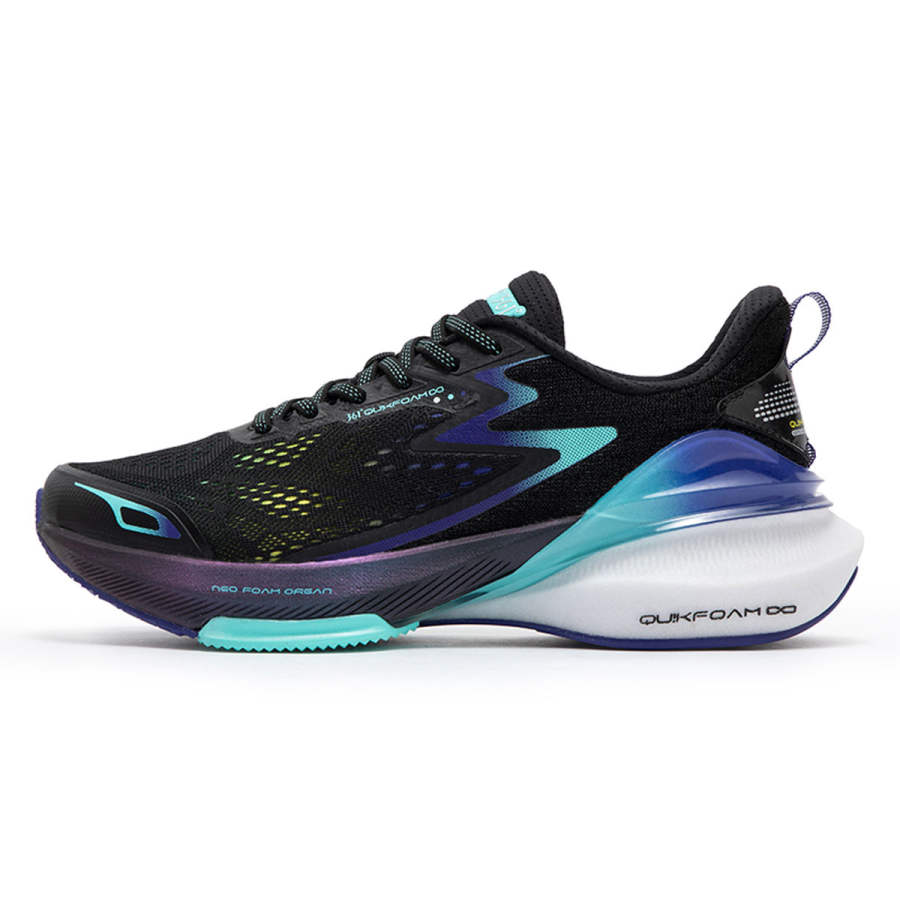 361° Cushioning Slip Resistant Abrasion Resistant Low top Casual Running Shoes Men's Black Purple