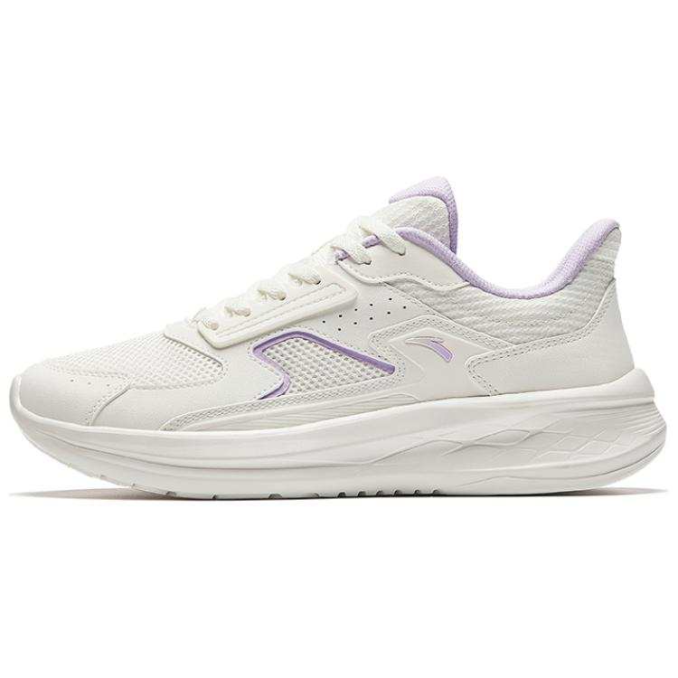 Anta Running Collection Cushioning Slip Resistant Low top Running Shoes Women's Ivory White