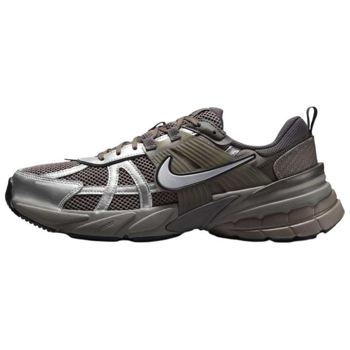 Nike Nike V2K Run Breathable Low top Casual City Commuting Running Shoes Men's Silver Umber
