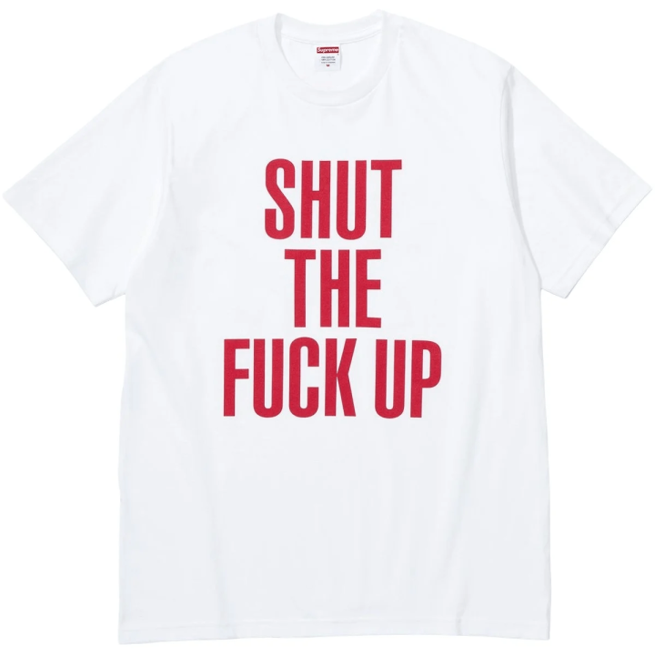Supreme Supreme shut up graphic T-shirt