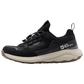Jack Wolfskin Slip Resistant Waterproof Non Slip And Waterproof Low top Outdoor Shoes Women's Black Beige