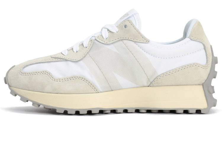 New Balance New Balance NB 327 Leather, Textile Low top Casual City Commuting Running Shoes Unisex Gray White