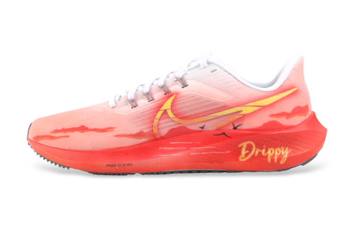 Nike Nike Air Zoom Pegasus 39 Low top Running Shoes Unisex Orange Red