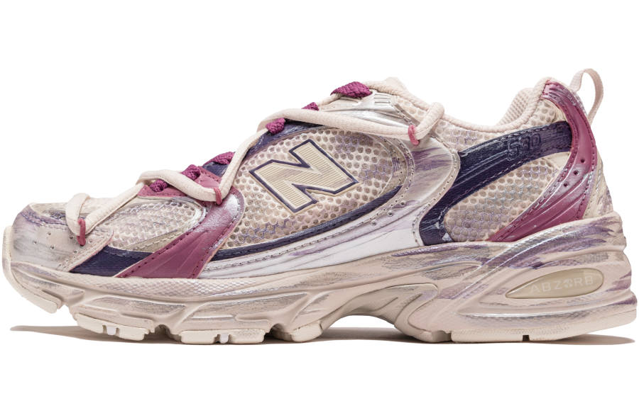 New Balance New Balance NB 530 Slip Resistant, Abrasion Resistant, Breathable Casual Running Shoes Unisex Purple Beige