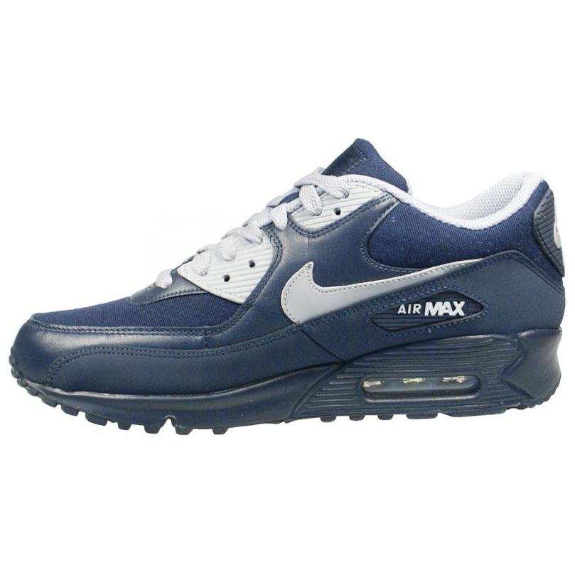 Nike Nike Air Max 90 Comfortable Low top Running Shoes Men's Blue Gray